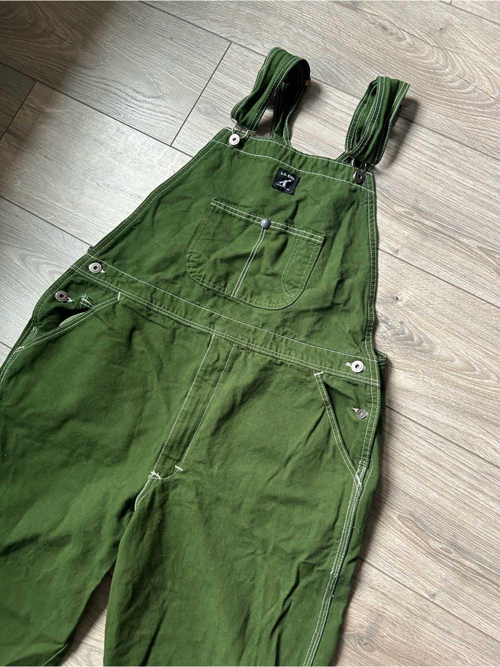 L.C. King Overalls Green Size 36 - Picture 2 of 13